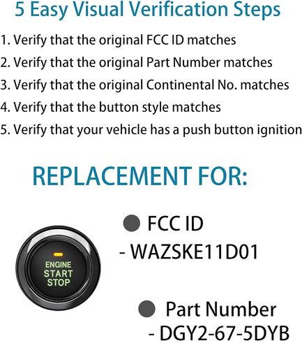 Smart Key for Mazda 2020-2024, Alliskeys Proximity Key Fob Replacement for Mazda CX-30 CX-50 CX-90 2020-2024 WAZSKE11D01 DGY2-67-5DYB in Kuwait