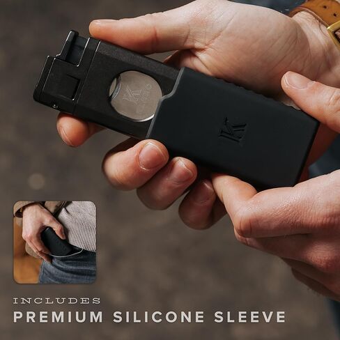 KLARO Triple Torch Lighter and Guillotine Cutter - Protective Lighter Cover, Manual Straight Cut – Black Powder-Coated Finish – Cigar Lighter for Men in Kuwait