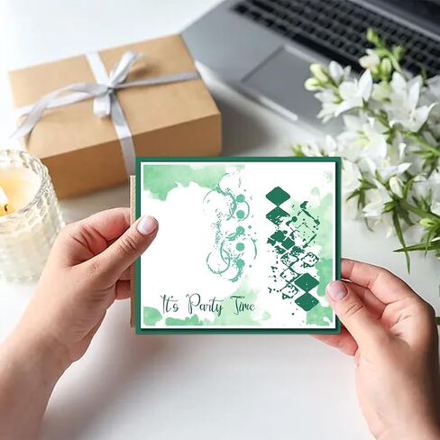 GLOBLELAND Vintage Background Clear Stamps for Cards Making Retro Text Background Clear Stamp Seals Transparent Stamps for Photo Album Journal Home Decoration in Saudi Arabia