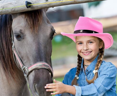 قبعة Jastore Kids Girls Boys Western Cowboy Cowgirl مع قبعة فيدورا من اللباد بحزام إبزيم in Kuwait