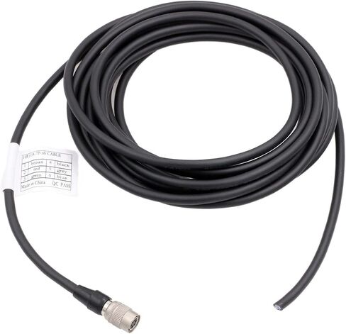 Hirose 6 Pin Female HR10A-7P-6S to Open End Flying Cable Bare Wire for Basler ace Racer GigE Camera (Straight 6-pin, 3m) in Saudi Arabia