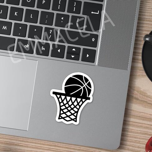 (3PCS) Basketball Backboard Stickers – Waterproof Vinyl Decals for Players, Teams, Coaches – Sports Accessories for Tumblers, Water Bottles, Laptops – Basketball Gift – 3 x2.7 Inch in Saudi Arabia