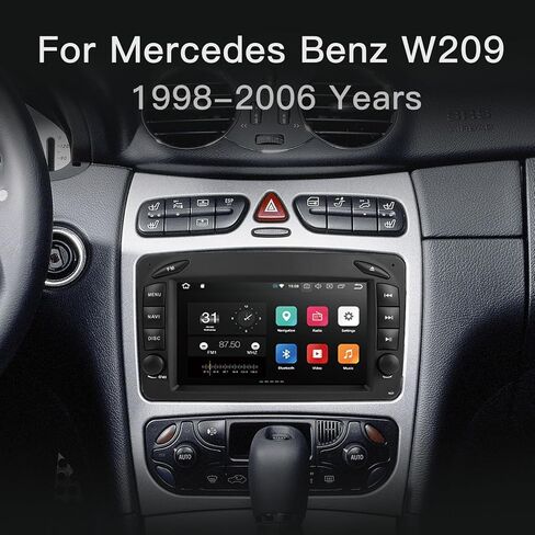 7 Inch 2+64G Car Stereo for Mercedes Benz C Class W209 CLK C-W203 A-W168 Viano SLK W170 Carplay Android 13 Auto Radio Touch Screen Dsp Navigation GPS 1998-2006 in Saudi Arabia