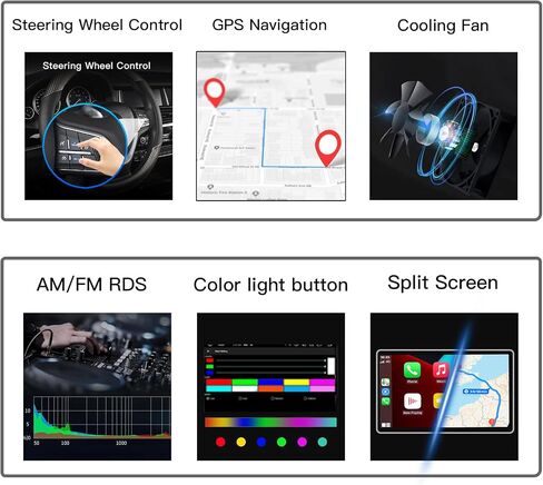 7 Inch 2+64G Car Stereo for Mercedes Benz C Class W209 CLK C-W203 A-W168 Viano SLK W170 Carplay Android 13 Auto Radio Touch Screen Dsp Navigation GPS 1998-2006 in Saudi Arabia