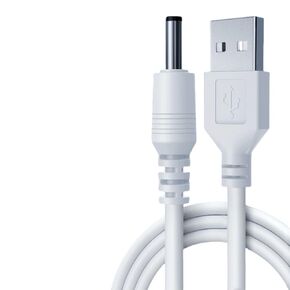 USB Charger Cable for Ring Stick Up Cam, 3 FT, 3.5mm DC, White