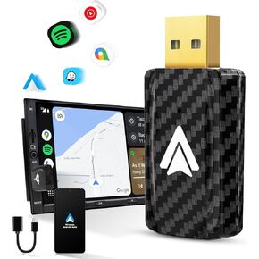 Android Auto Wireless Adapter for Car Small Android auto Dongle for Converts Wired Android Auto to Wireless Android Auto for Car Model 2017+ Play Plug