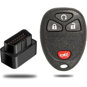 Keyless Entry Remote Kit for Chevy Silverado Avalanche Equinox Express Traverse GMC Yukon Sierra 1500 2500 3500 HD Acadia Savana Buick Enclave(OUC60270 OUC60221)