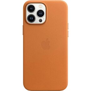 Apple iPhone 13 Pro Max Leather Case مع Magsafe - Golden Brown