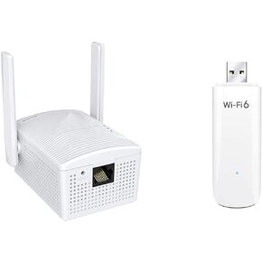 Bundle BrosTrend AC1200 Ethernet-2-WiFi Universal Wireless Adapter BrosTrend WiFi 6 AX1800Mbps USB WiFi Adapter Dual Band WiFi Dongle