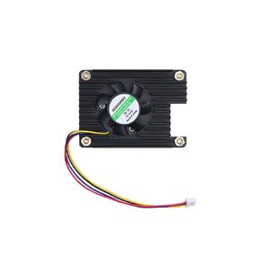 الكل في واحد 3007 مروحة تبريد للوحدة حساب Raspberry Pi 5 (CM5)-5V PWM السرعة القابلة للتعديل ، ضوضاء منخفضة ، فعالة للمساحة ، مع الأشرطة الحرارية ، تبديد الحرارة السريعة