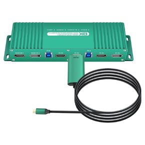 HDMI DisplayPort KVM Switch 2 Monitors 2 Computers 144Hz Hotkey Switching Dual Monitor KVM Switch DisplayPort HDMI 165Hz FreeSync G-SYNC