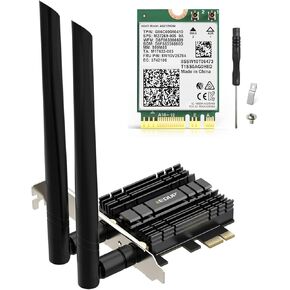 Intel AX210NGW WiFi 6E Wireless Card for Laptop + PCI-E WiFi 6 Network Card AX1800Mbps