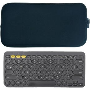 Neoprene Keyboard Carrying Travel Zipper Case Pouch for Logitech MX Keys Mini/Logitech Easy-Switch K810/K811/K380/Apple MC184 Series Wireless Bluetooth Keyboard