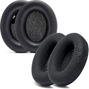 WC Earpads and Protective SweatZ Cover for Sony WH1000XM4 Headphones | Improved Durability, Enhanced Comfort | Black