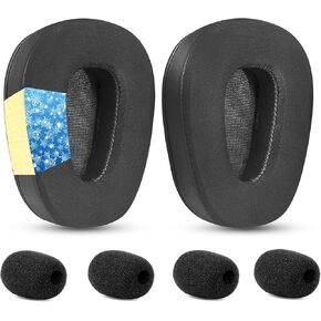 TaiZiChangQin Earpads Replacement Compatible with VXI BlueParrott B650-XT S650-XT B650XT S650XT Noise Cancelling Bluetooth Headphones Cooling-Gel Ear Pads Cushions High-Density Foam Black