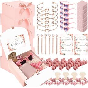 TERRATREK 48 Pcs Bridesmaid Proposal Gifts, Maid of Honor Proposal Gifts for Wedding, Bridal Party Gifts with Will You Be My Bridesmaid Card, Bridesmaid Gifts Sets of 6 for Wedding Day (Champagne) in Kuwait