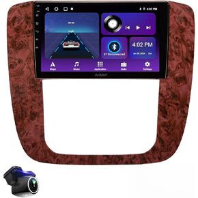 Android Car Stereo Radio for GMC Yukon Chevrolet Chevy Tahoe Suburban 2007-2012 with Camera,Support Wireless Carplay Android Auto Bluetooth 5GWiFi SWC Mirroring GPS Navigation