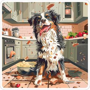 Australian Shepherd Sticker 4 Inch - Waterproof Animal Vinyl Decal for Laptop Water Bottle Car Tumbler - Durable Aesthetic Long-Lasting Stickers for Adults ID44990
