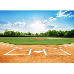 7x5ft Baseball Backdrop Baseball Field Stadium Photography Backgrounds for Sports Birthday Baby Shower Party Decor Baseball Theme Boys Students Adults Portrait Photo Booth Props
