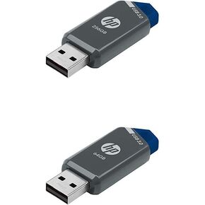 HP 256GB x900w USB 3.0 Flash Drive (P-FD256HP900-GE) with HP 64GB x900w USB 3.0 Flash Drive (P-FD64GHP900-GE)