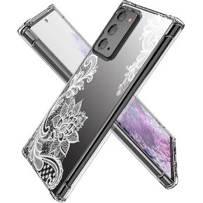 KIOMY Clear Case for Samsung Galaxy Note 20 Airbag Corners Shockproof Bumper Protective Phone Cover, Hybrid Design Hard PC Back with Flexible TPU Frame