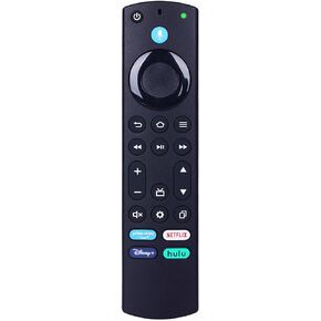 Voice Remote Controller for Fire-Stick 4K Max (Gen. 2), TV-Cube (Gen. 3), and Omni Series, 4-Series, 2-Series, Hisense, Insignia, Panasonic, Pioneer, TCL Fire-Smart TVs
