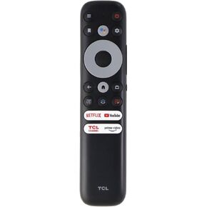 TCL Remote Control (RC902N FMR1) with Netflix/Youtube Hotkeys - Black
