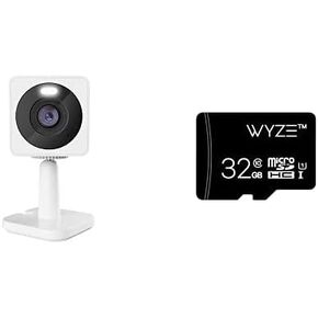 WYZE Cam OG Indoor/Outdoor 1080p Wi-Fi Smart Home Security Camera with Color Night Vision, Built-in Spotlight, Motion Detection, 2-Way Audio, Compatible with Alexa & Google Assistant + 32GB MicroSDHC