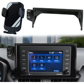 Car Phone Holder for 2023 2024 2025 Toyota RAV4 Accessories Phone Mount 8-Inch Screen Cell Car Mount Automobile Phone Stabilizer 360 Degree Rotation (RAV4-Screen-8inch)