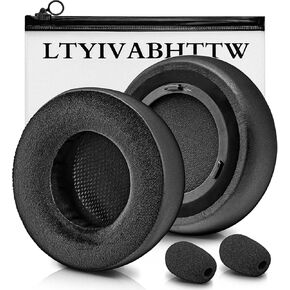Virtuoso XT Earpads - Compatible with Virtuoso RGB Wireless SE Gaming Headset, with Microphone Foam I Thicker Memory Foam Replacement Ear Cushion (Hybrid Velour)