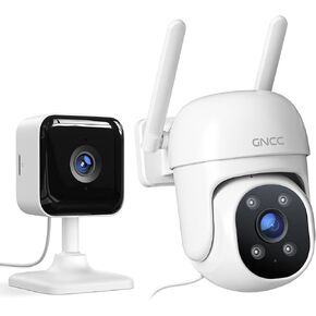 GNCC Security Camera Set, 1080P Indoor Camera Bundle with 1080P Outdoor Camera