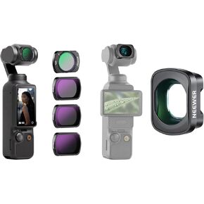 NEEWER HD CPL ND16 ND64 ND256 Filter Kit and 2X Macro Lens Compatible with DJI OSMO Pocket 3 Creator Combo Accessories