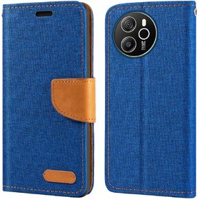 Case Compatible with Blackview Shark 8, Oxford Leather Wallet Case with Soft TPU Back Magnet Cover (6.78")