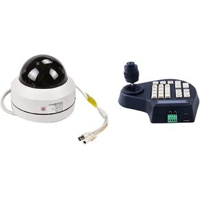 EVERSECU 1pcs 2mp 4X HD Analog PTZ Dome Camera + 1pcs 4D PTZ Keyboard…