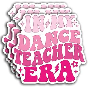 (3PCS) in My Dance Teacher Era Sticker, Dancer Sticker, Gifts for Mom Mama Gigi Sticker, Dance Lover, Teacher Sticker Decals for Books Laptops Phone Water Bottles Tumbler Cup Kindle 3x3 Inch