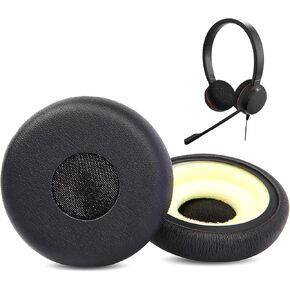 Earpads Replacement Cushion Compatible with Jabra HSC016 HSC017 HSC018W HSC012 Headsets Ear Pads with Softer Protein Leather/Memory Foam