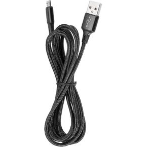 MECCANIXITY Controller Charger Cable, 6Ft USB A to Micro USB Cable USB Cable Micro USB Cable Charging Cable USB Cable Fast Charging Phone Charger Cord, Silver in Saudi Arabia