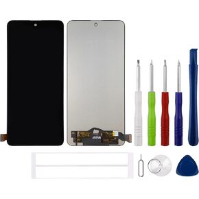 New TFT LCD Display Compatible with Xiaomi Poco F5 Pro [6.67"] (Black with Frame) 23013PC75G Touch Screen Digitizer Assembly Replacement + Tools
