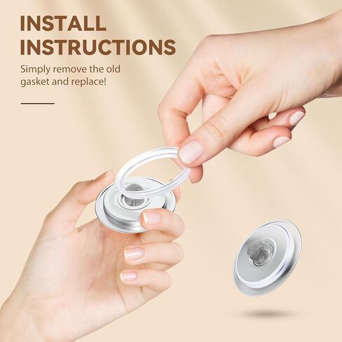 CAPMESSO 20 Pack Rubber Gasket for Reusable K Cups Refillable Coffee Pod Stainless Steel Lids Silicone Seals -Tight Seal, Safe, Durable (Only 20pcs Rubber Gaskets) in Saudi Arabia