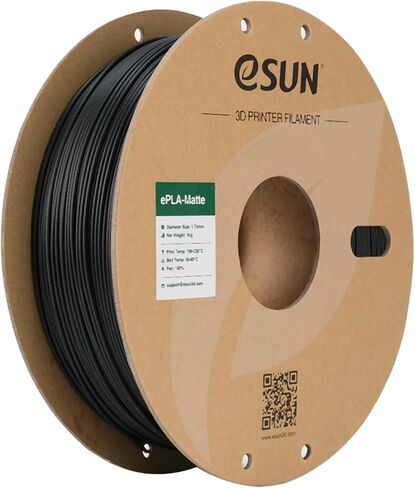 eSUN Matte PLA Filament 1.75mm, 3D Printing PLA Filament 1.75mm Dimensional Accuracy +/- 0.03mm, 1kg Carboard Spool (2.2lbs) for Most FDM 3D Printers,Dark Grey in Saudi Arabia