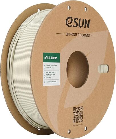 eSUN Matte PLA Filament 1.75mm, 3D Printing PLA Filament 1.75mm Dimensional Accuracy +/- 0.03mm, 1kg Carboard Spool (2.2lbs) for Most FDM 3D Printers,Dark Grey in Saudi Arabia