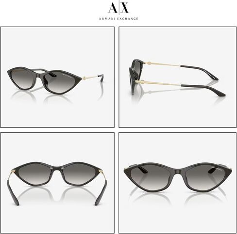 نظارة شمسية أرماني إكستشينج AX4152SU بيضاوية للنساء + حزمة مع مجموعة نظارات مجانية من Designer iWear in Kuwait