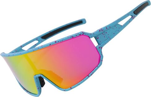 Polarized Sports Sunglasses TR90 Frame Men Women Outdoor Shield Glasses for Cycling, Baseball, Running, Fishing in Saudi Arabia