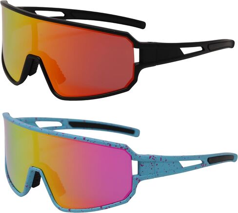Polarized Sports Sunglasses TR90 Frame Men Women Outdoor Shield Glasses for Cycling, Baseball, Running, Fishing in Saudi Arabia