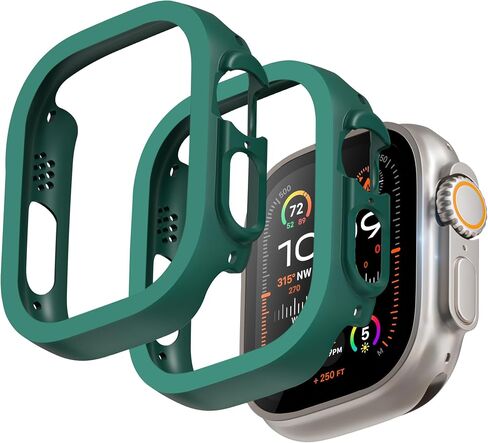 2 حزمة [لا يوجد شاشة واقي] مصد من Apple Watch SE/Series 6/5/4 40mm ، غطاء مصدٍ رفيع النحيف ، إطار واقٍ من الكمبيوتر الصلب All-Around Edge لإكسسوارات IWatch 40mm ، Clear in Saudi Arabia