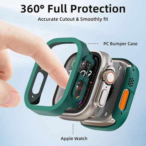 2 حزمة [لا يوجد شاشة واقي] مصد من Apple Watch SE/Series 6/5/4 40mm ، غطاء مصدٍ رفيع النحيف ، إطار واقٍ من الكمبيوتر الصلب All-Around Edge لإكسسوارات IWatch 40mm ، Clear in Saudi Arabia