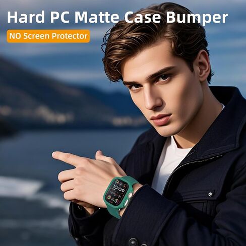 2 حزمة [لا يوجد شاشة واقي] مصد من Apple Watch SE/Series 6/5/4 40mm ، غطاء مصدٍ رفيع النحيف ، إطار واقٍ من الكمبيوتر الصلب All-Around Edge لإكسسوارات IWatch 40mm ، Clear in Saudi Arabia