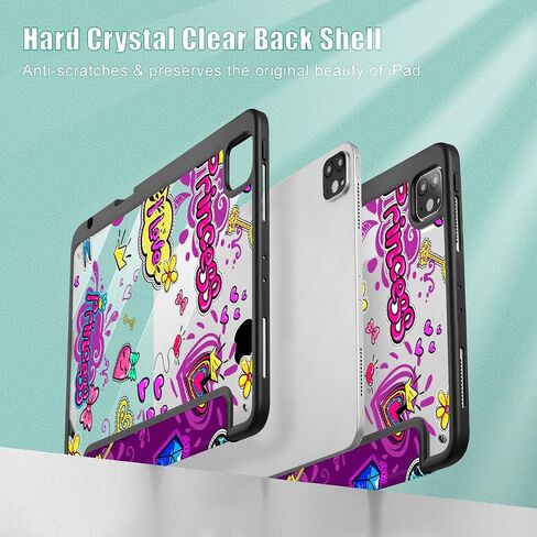 Tuiklol لـ iPad Pro 11 بوصة Case M2 2022 Generation 4th -Built -in Holder Holder Cover Froofroof Cover Cover Comply Wratprapt Wrand Fit for iPad 11 2021 2020 2018 Gen 3rd/2nd/1st for Kid ، Purple Abstract in Kuwait