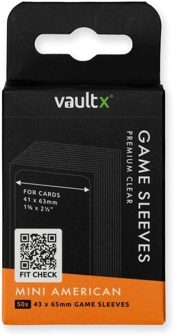 Vault X Narrow (Catan) Board Game Sleeves for Cards of 54x80mm Protect, Preserve with Non-PVC Anti-Static Fitted Sheath (60pcs) in Saudi Arabia