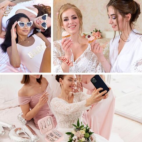 TERRATREK 48 Pcs Bridesmaid Proposal Gifts, Maid of Honor Proposal Gifts for Wedding, Bridal Party Gifts with Will You Be My Bridesmaid Card, Bridesmaid Gifts Sets of 6 for Wedding Day (Champagne) in Kuwait